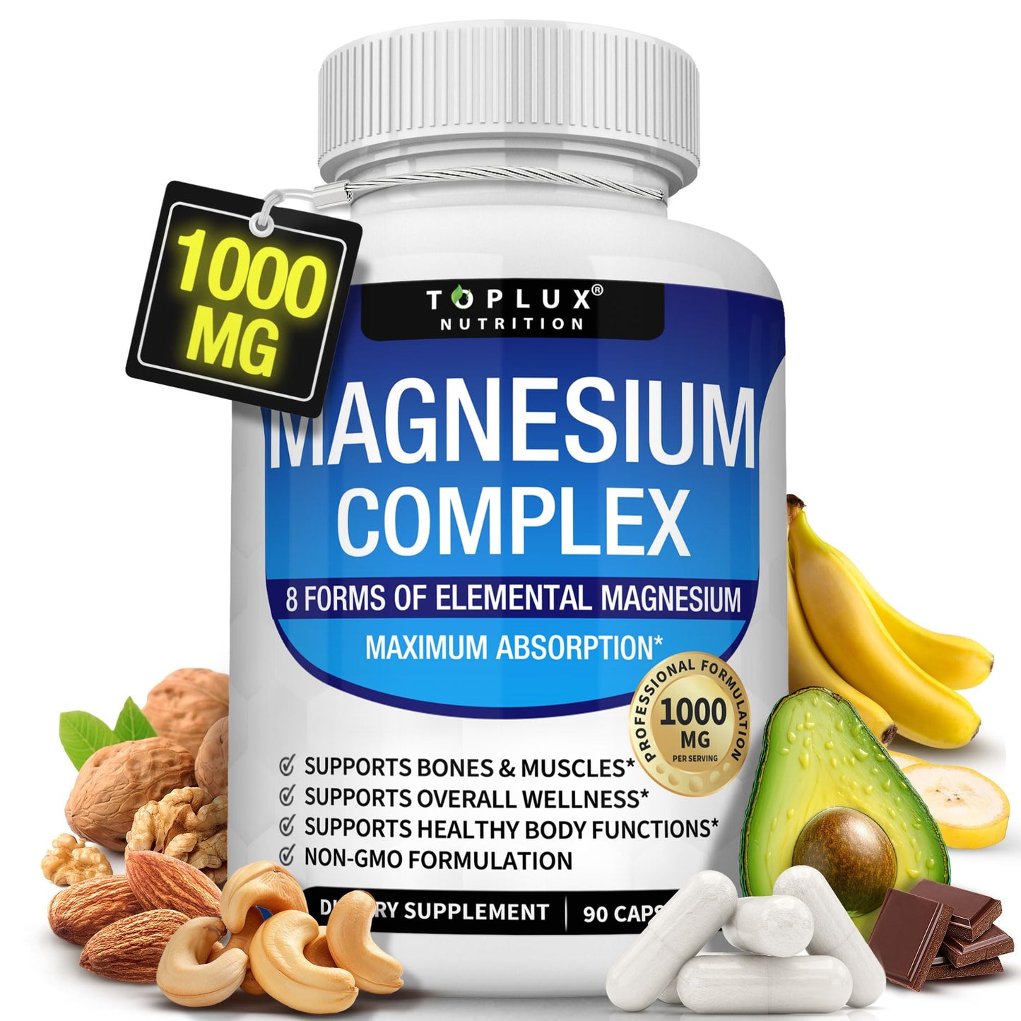 Magnesium Complex™ — Descanso, Energía y Calma (60 Cápsulas)
