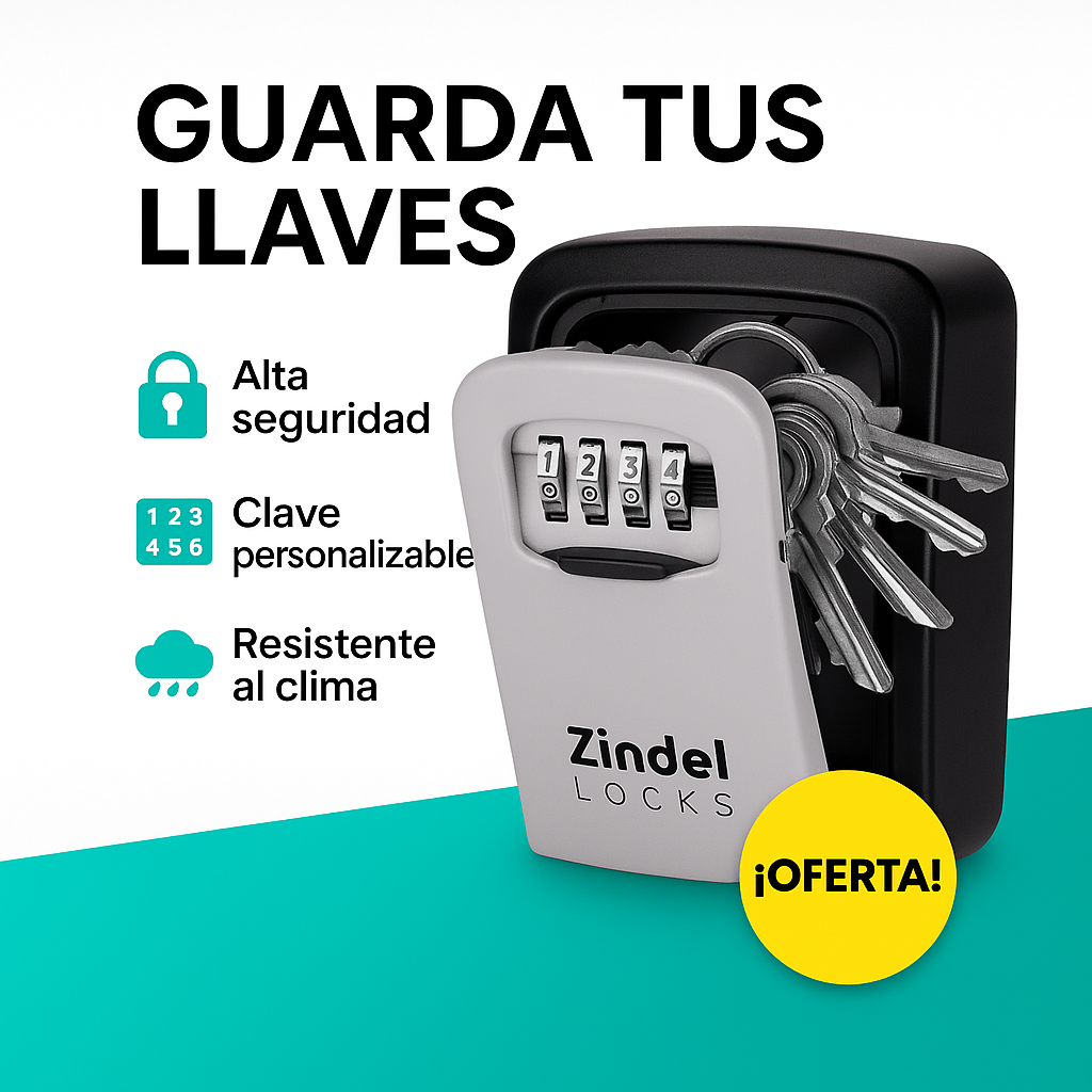 Caja de Seguridad Guarda Llave con Clave Numérica LockGuard