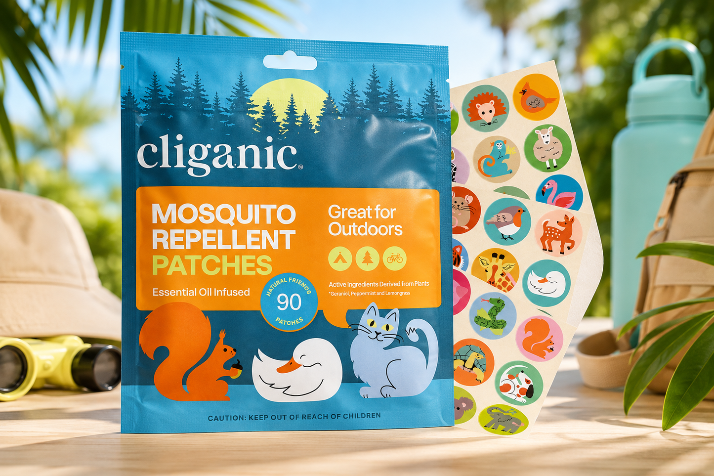 Stickers Repelentes de Mosquitos Bitec® — Aceites Esenciales Naturales