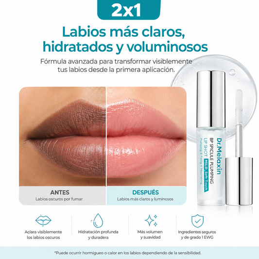 2x1 DR. MELAXIN Plumping Lip Shot - Compra 1 lleva 2
