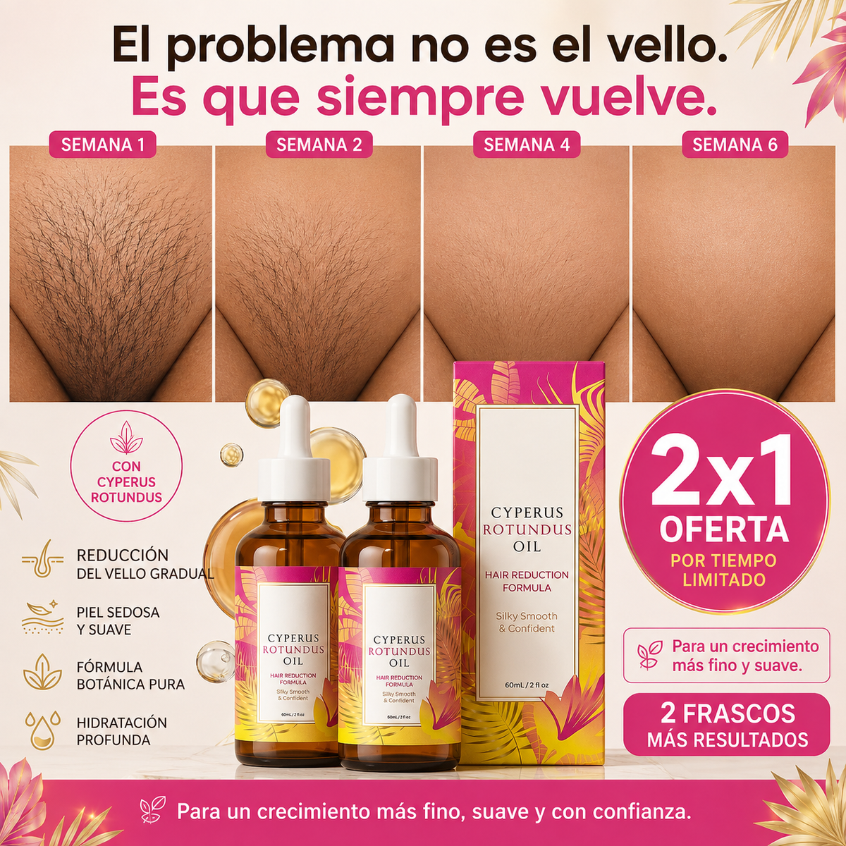 2x1 Aceite Cyperus Rotundus — Compra 1 lleva 2