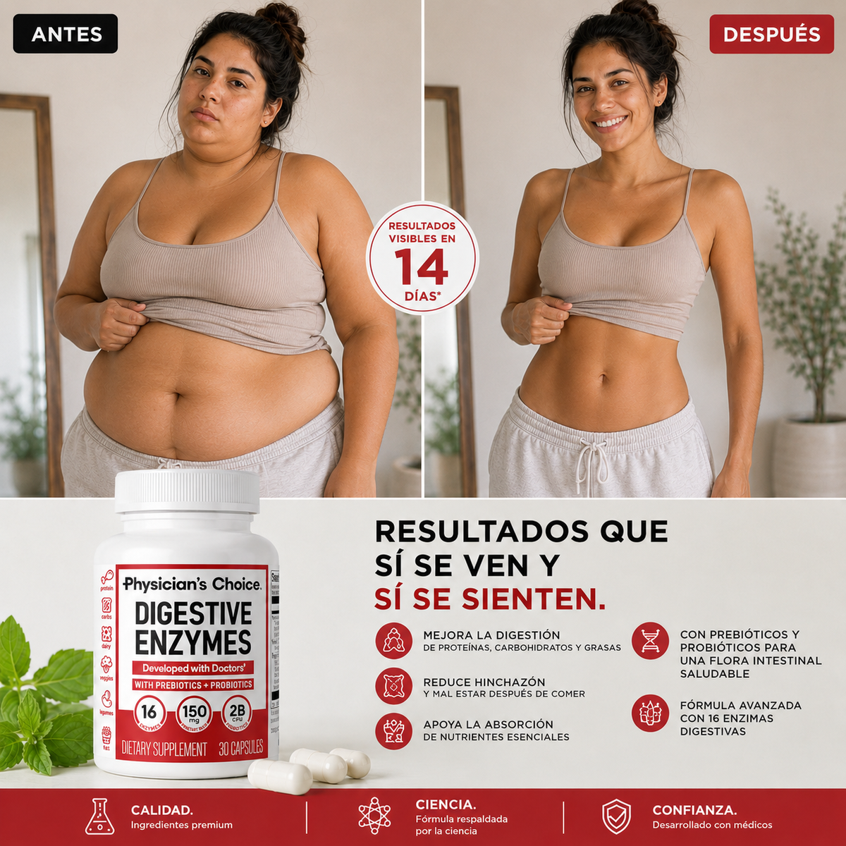 Digestive Enzymes + Prebiotic & Probiotic