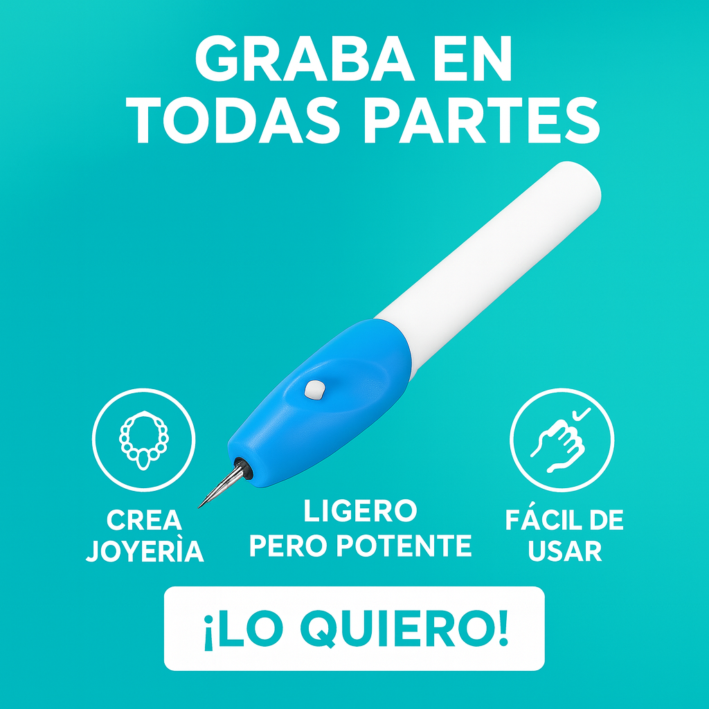 Lápiz Grabador Eléctrico — Personaliza y Protege Tus Objetos en Minutos