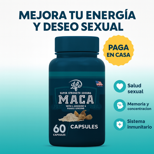 🌱 Recupera tu Energía Natural con Maca 5000mg