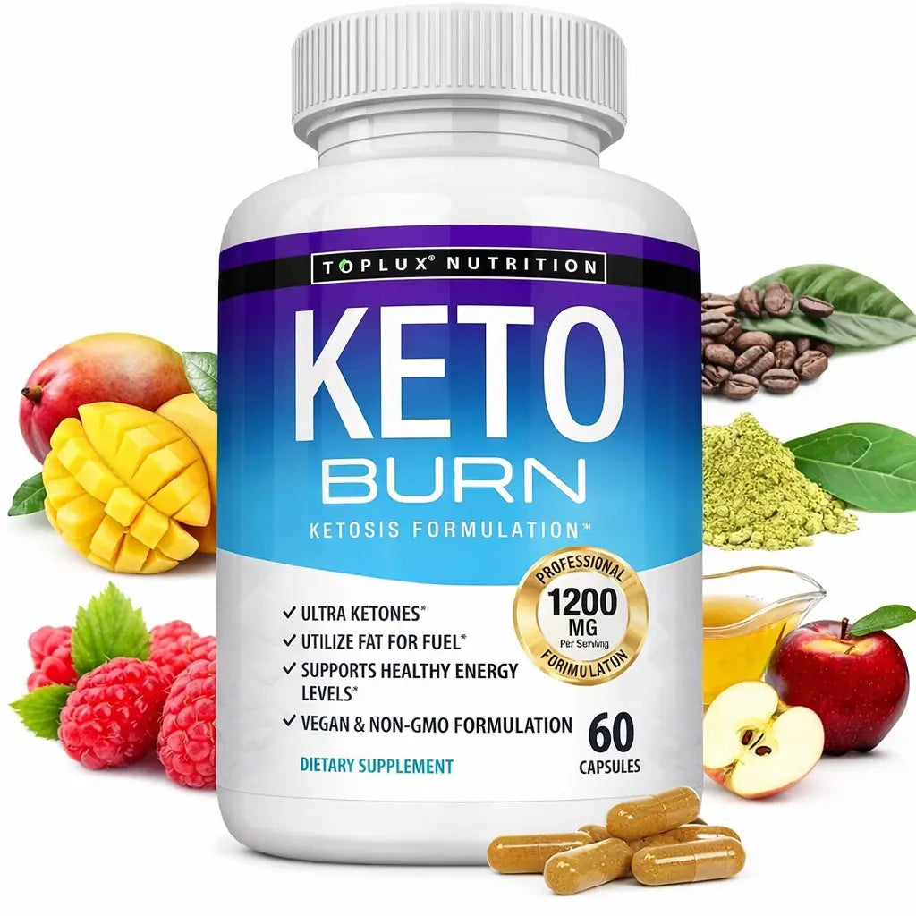 KETO BURN — Suplemento natural de apoyo metabólico | 60 cápsulas