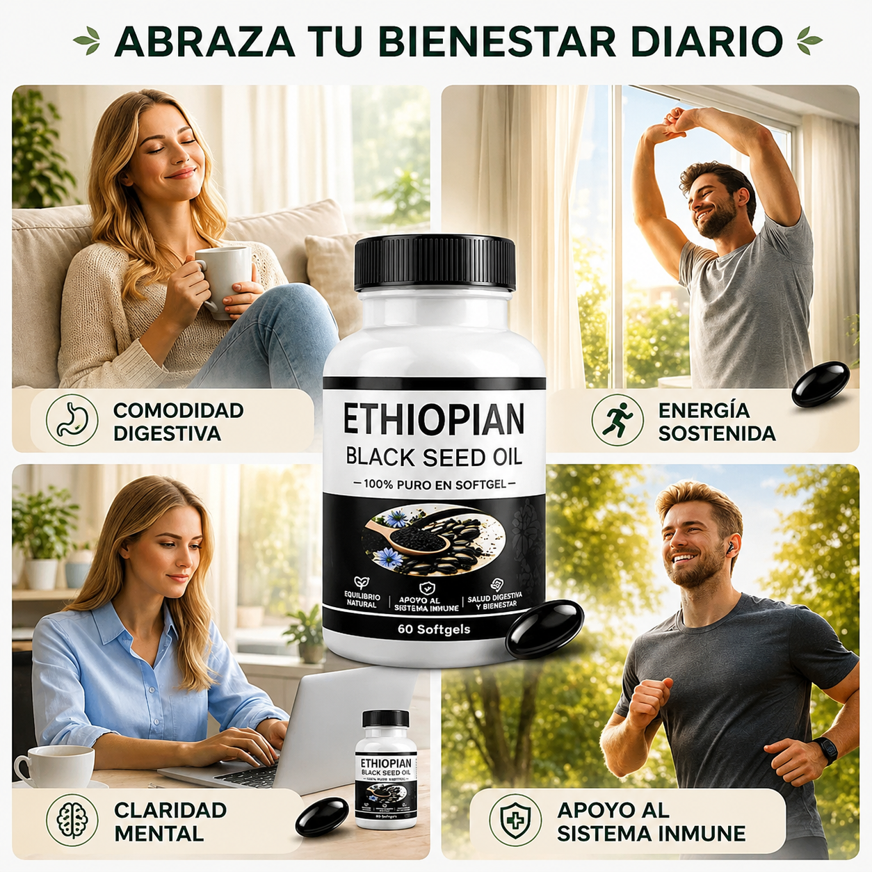 Bienestar diario Ethiopian Black Seed Oil