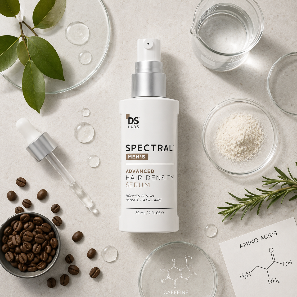 Ingredientes activos del Spectral DNC-N: cafeina, aminoacidos, agua
