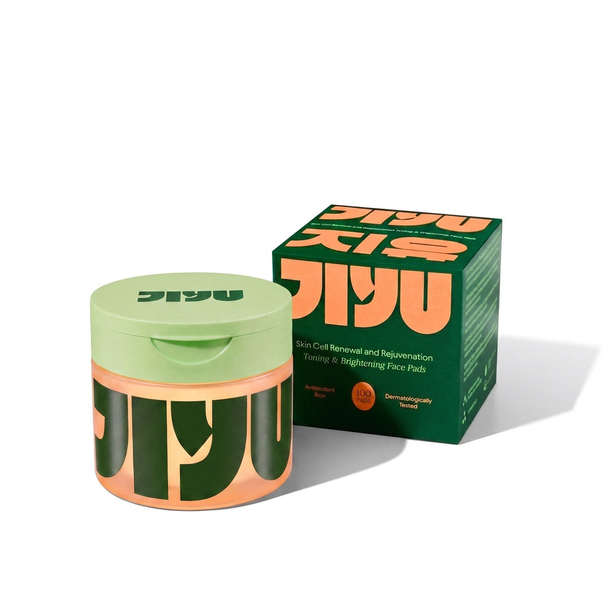 JIYU Toner Pads — Pads Coreanos para Manchas y Tono Parejo (100 Pads)