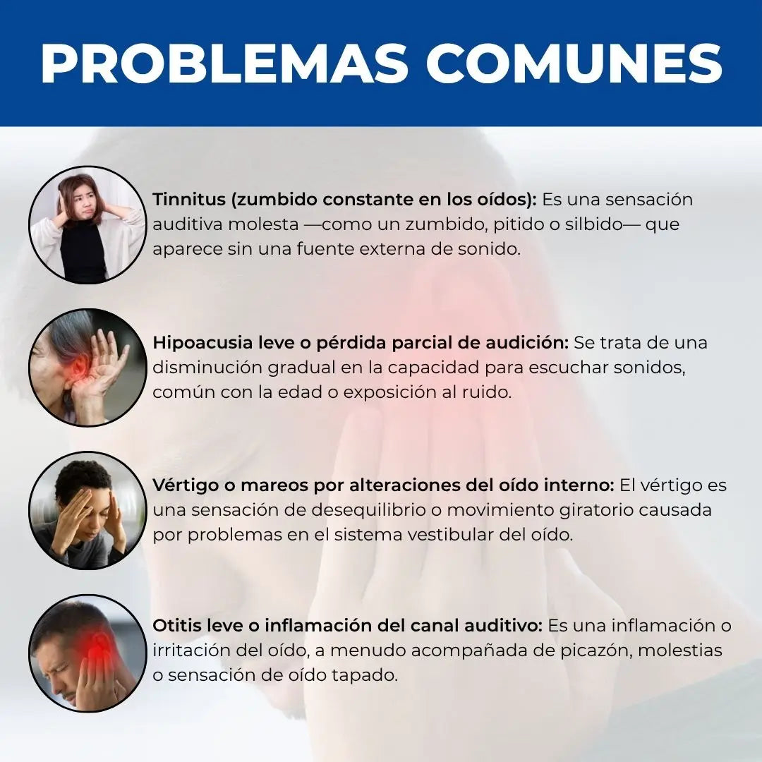 Problemas comunes auditivos